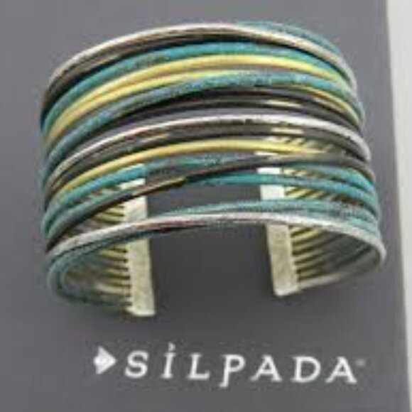 B3082 Silpada Sterling Silver Cuff Bracelet - Picture 1 of 2